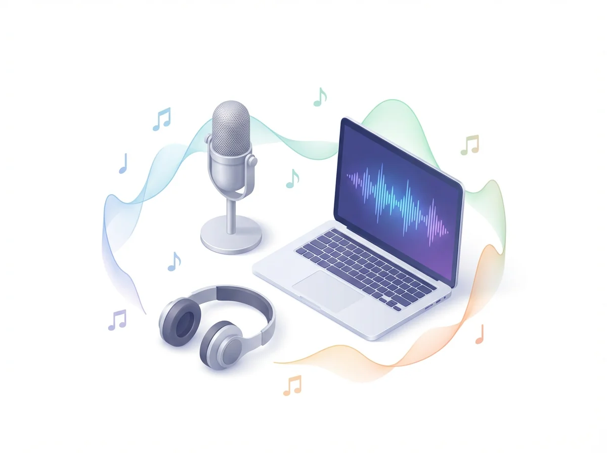 Business podcast audio polish with custom intro, outro, and transition effects