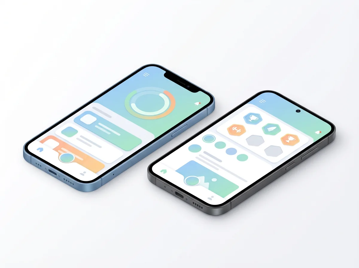Mobile app MVP with workout tracking and progress visualization