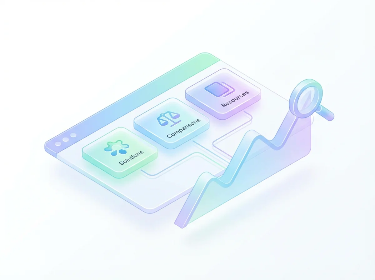 B2B SaaS SEO program with buyer-intent keyword research and landing pages