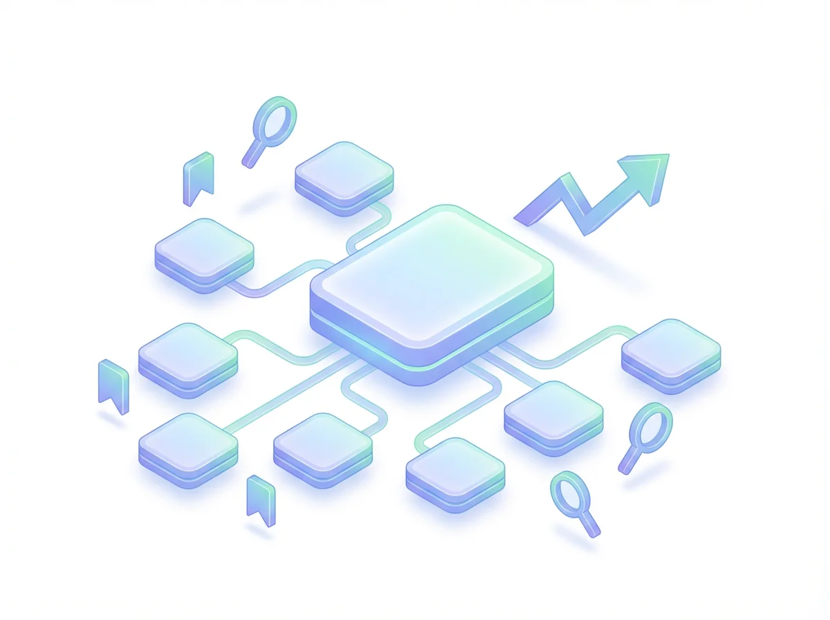 Content authority SEO program with pillar pages and comprehensive resources