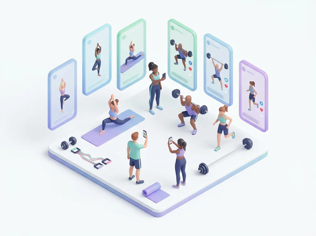 Fitness brand refresh campaign with diverse creators and lifestyle content