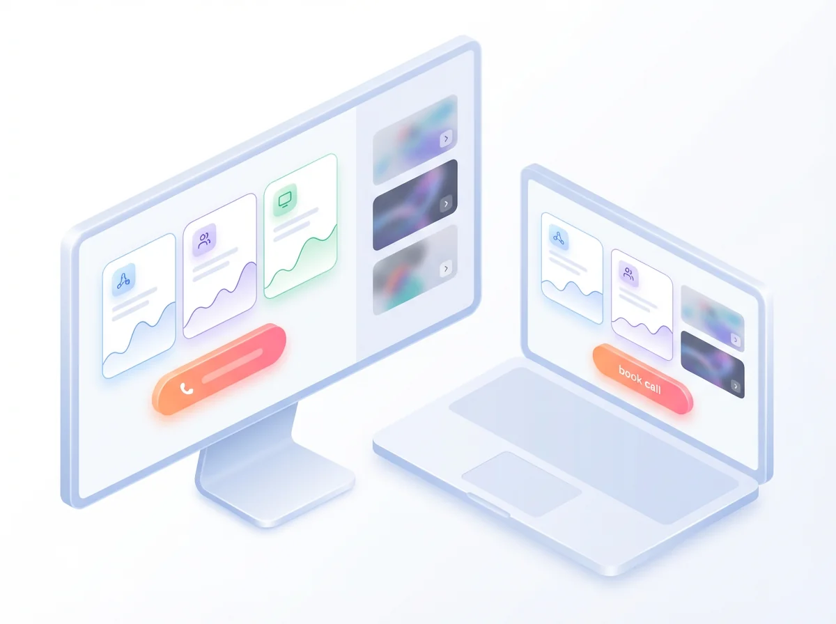 Professional service business website with clear messaging and booking flow